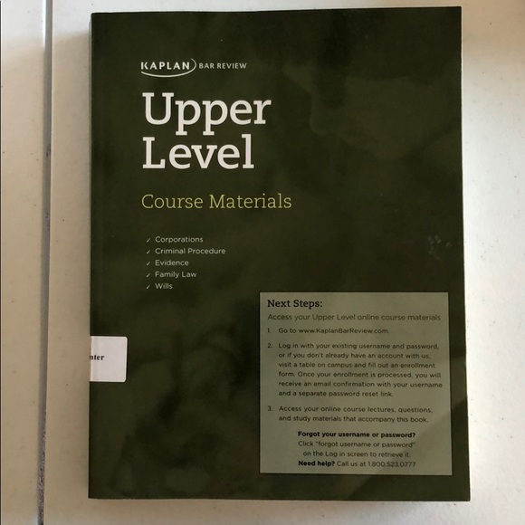 Kaplan Bar Review - Upper Level Course Materials. - Picture 1 of 5